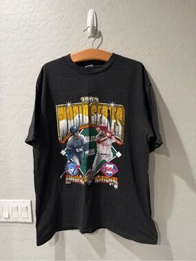 Vintage‎ Salem Sportswear ‘93 WS Phillies Blue Jays Shirt Large Bin 1